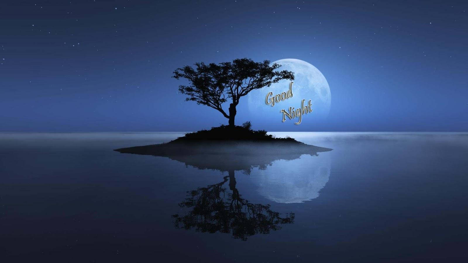 Radiate Sweet Dreams, Good Night, full moon, HD Desktop Wallpaper