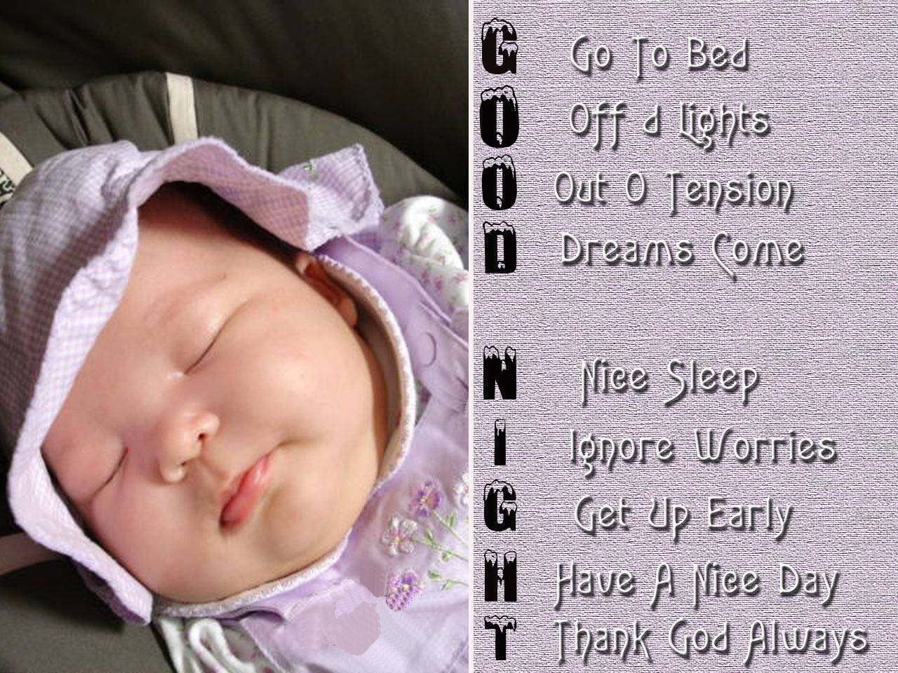 sleeping baby, purple bonnet, textured wall, HD Desktop Wallpaper
