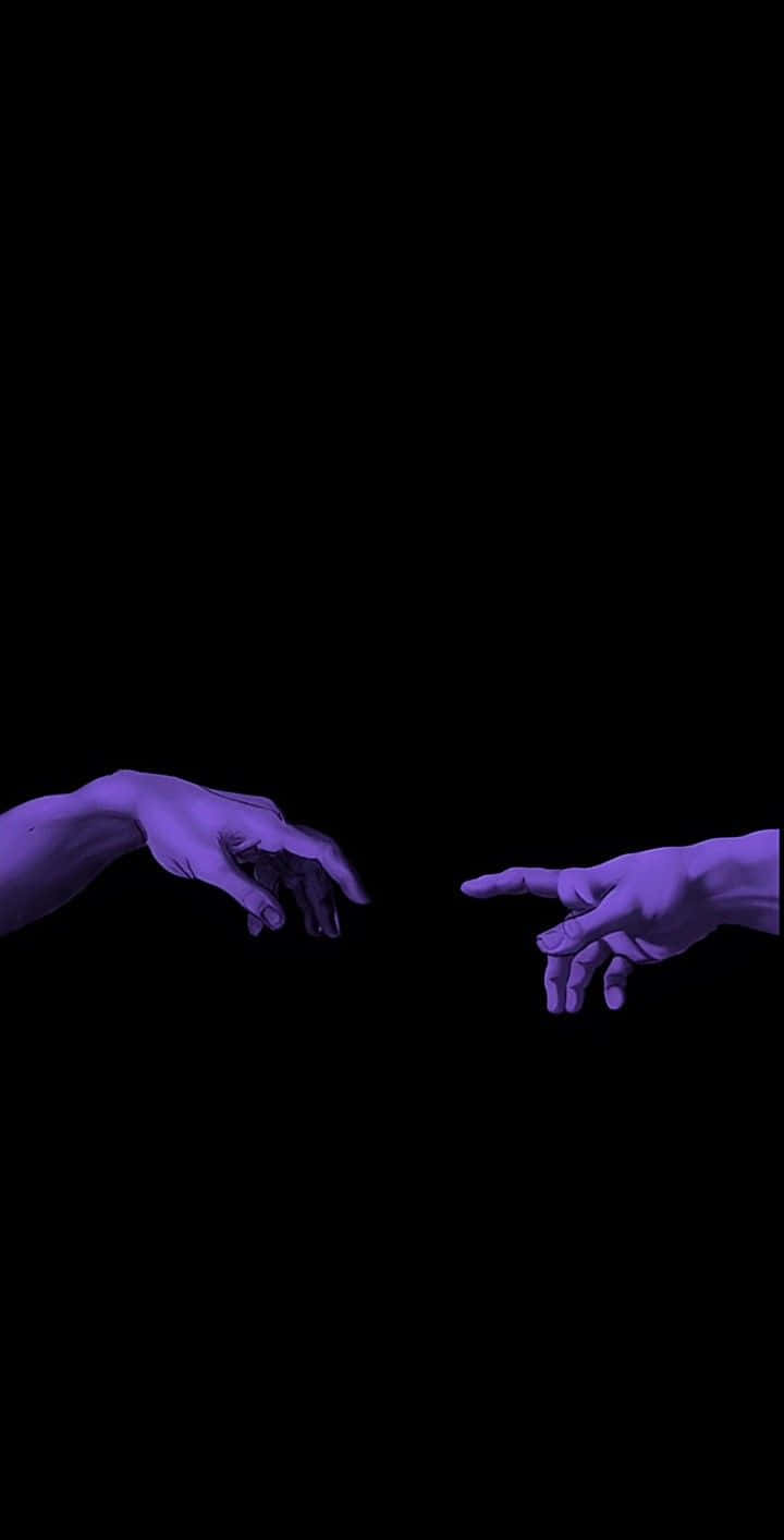 cute gothic, purple light, black void, HD Phone Wallpaper