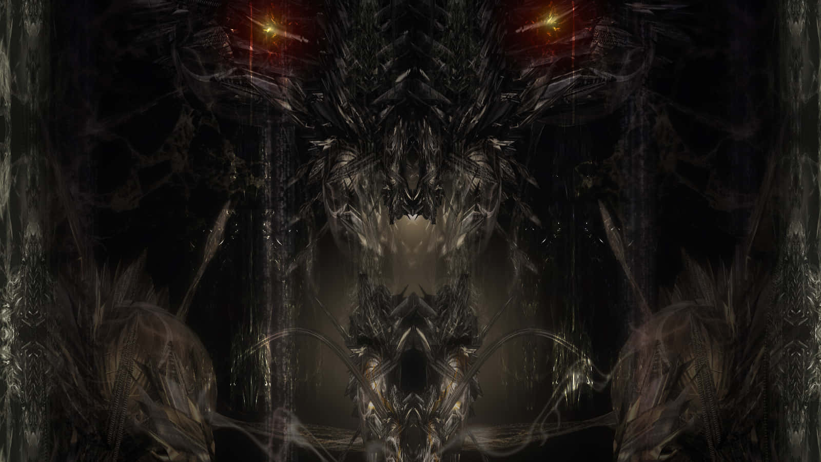 dark gothic, 1600 x 900, glowing red eyes, HD Desktop Wallpaper