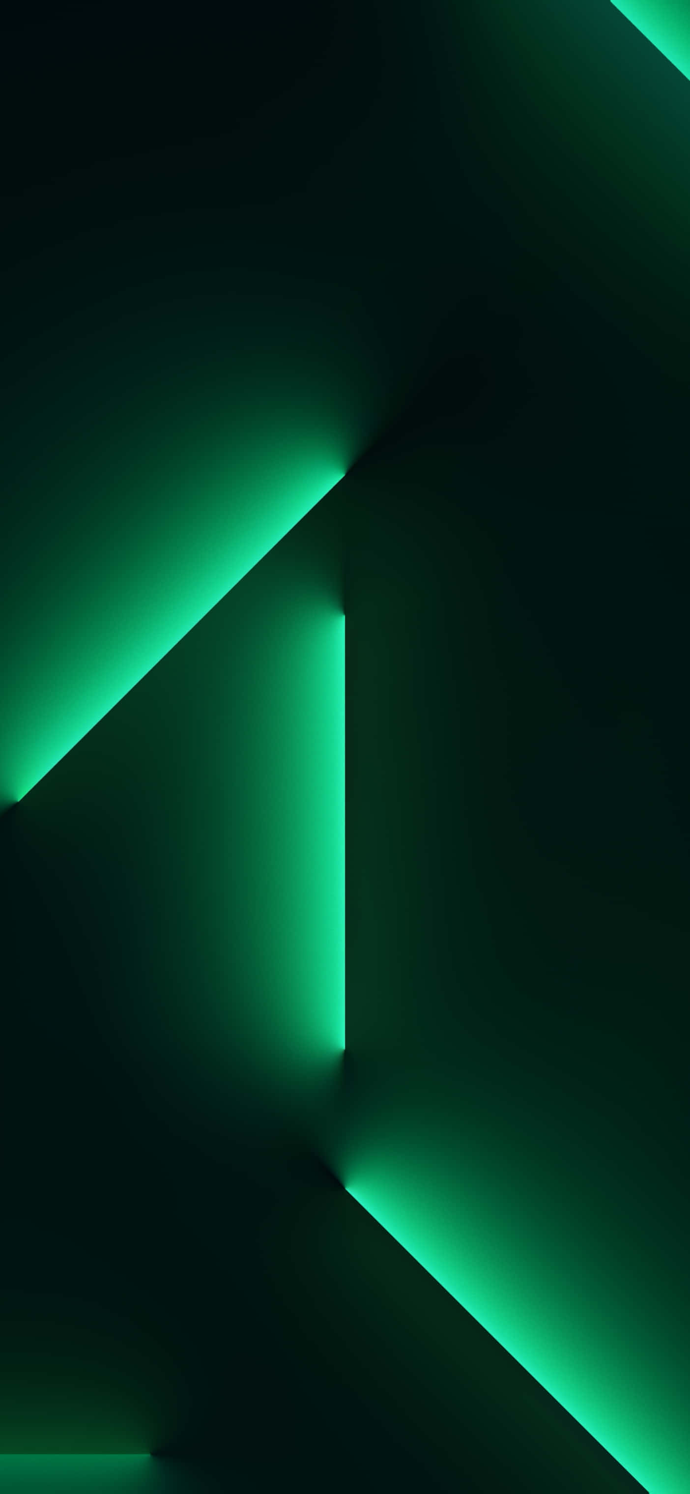 Neon Green Phone, vibrant neon green, deep black voids, 2K Phone Wallpaper