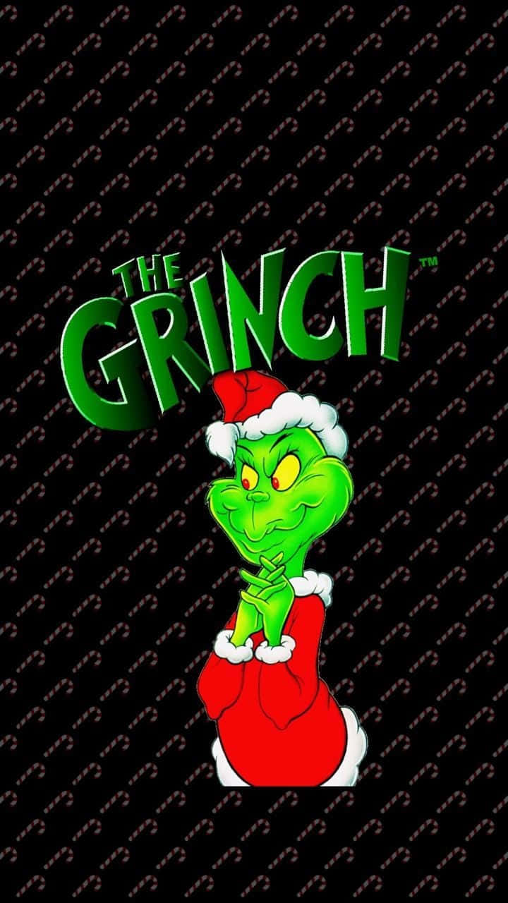 Grinch, red Santa hat, sack, HD Phone Wallpaper