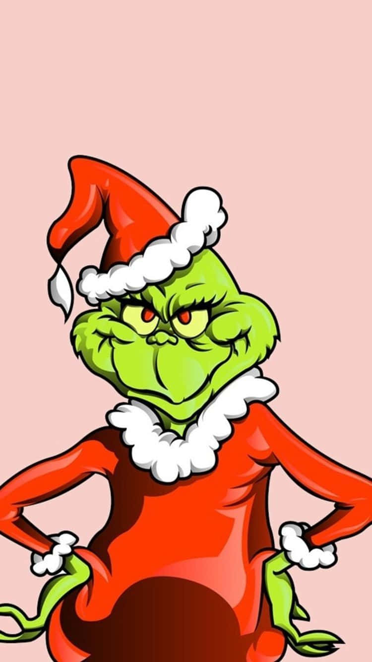 Cute Grinch, Grinch, red Santa suit, HD Phone Wallpaper