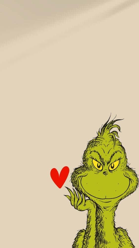Grinch, yellow eyes, green fur, SD Phone Wallpaper