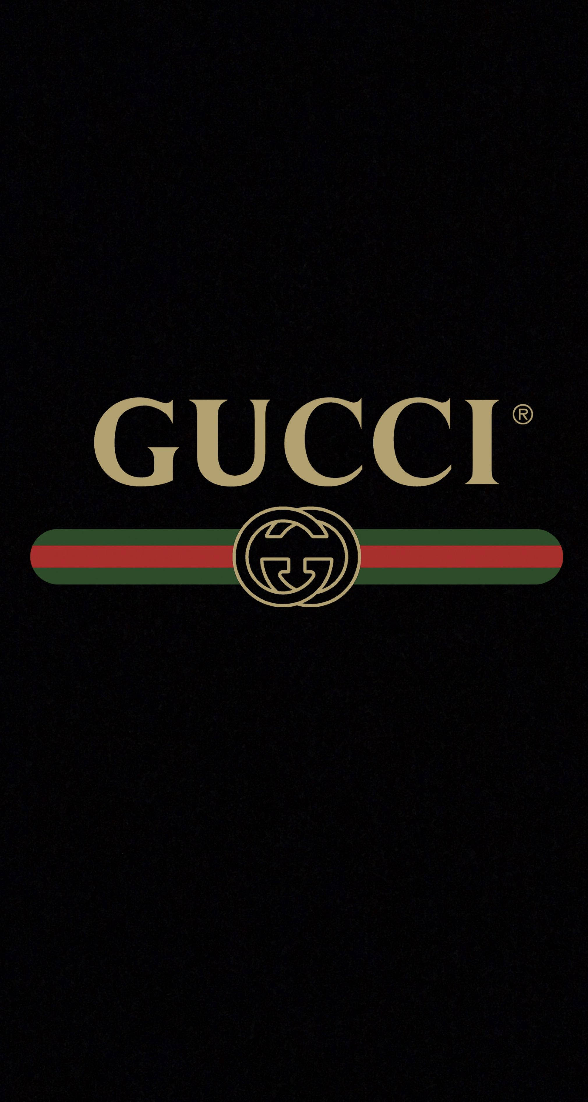 Gucci, interlocking G emblem, red green stripes, 2K Phone Wallpaper