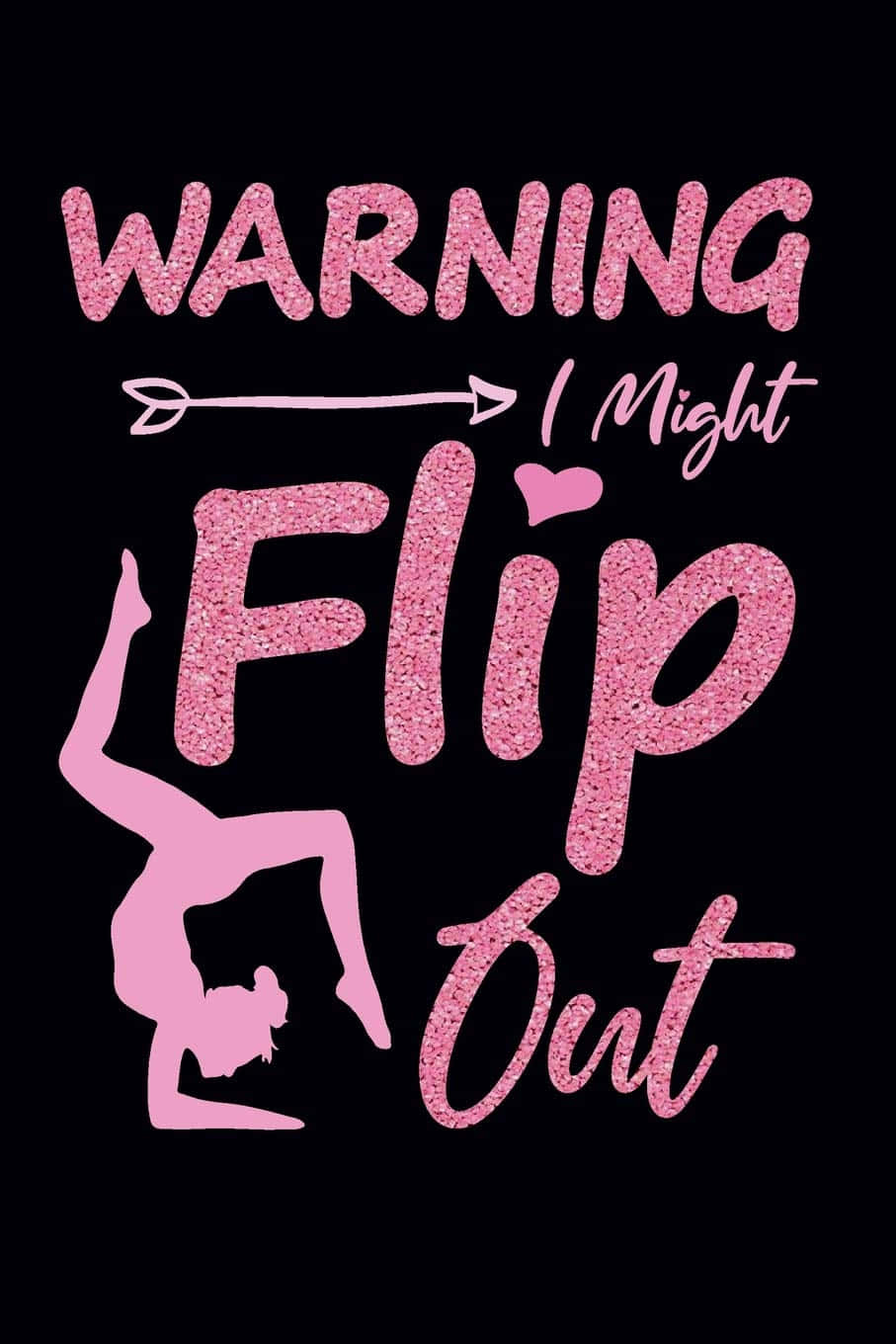 Cute Gymnastics, elbow stand, pink glitter text, HD Phone Wallpaper