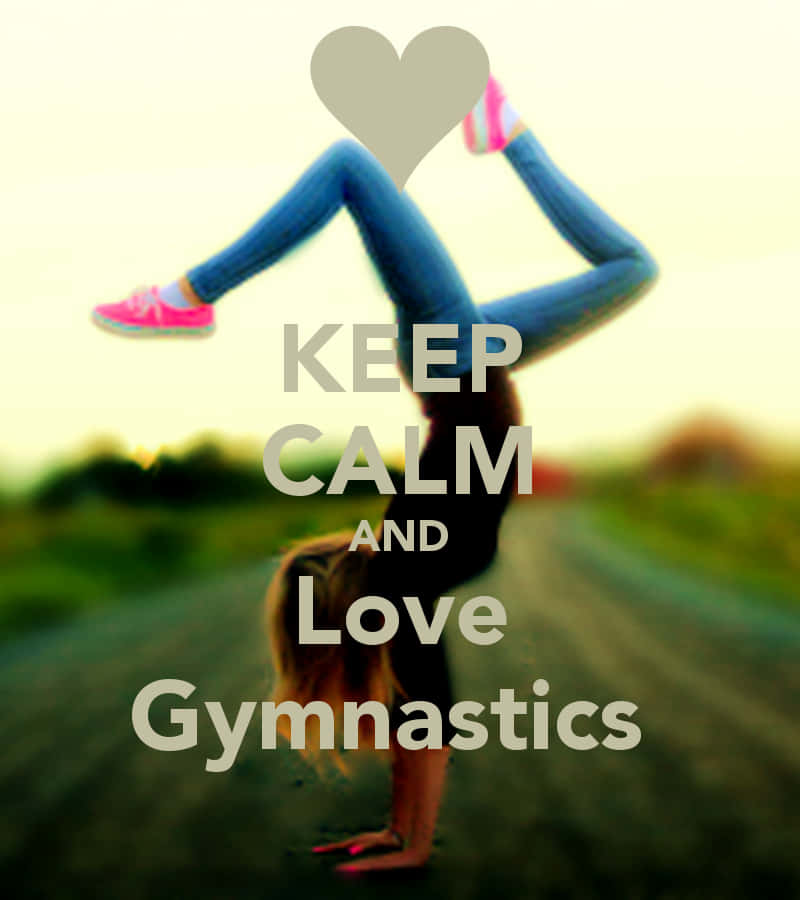 Love Gymnastics, handstand, rural road, SD Phone Wallpaper