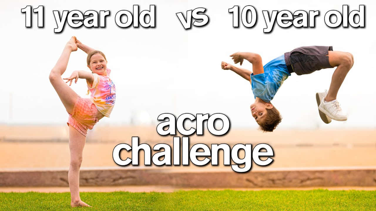 Cute Gymnastics, acro challenge, girl balances on one leg, HD Desktop Wallpaper