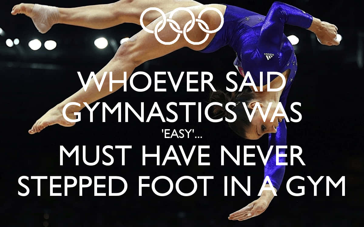 cute gymnastics, blue leotard, dark arena backdrop, SD Desktop Wallpaper