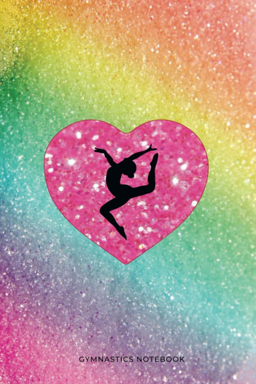 Cute Gymnastics, pink heart, glittery pink heart, HD Phone Wallpaper