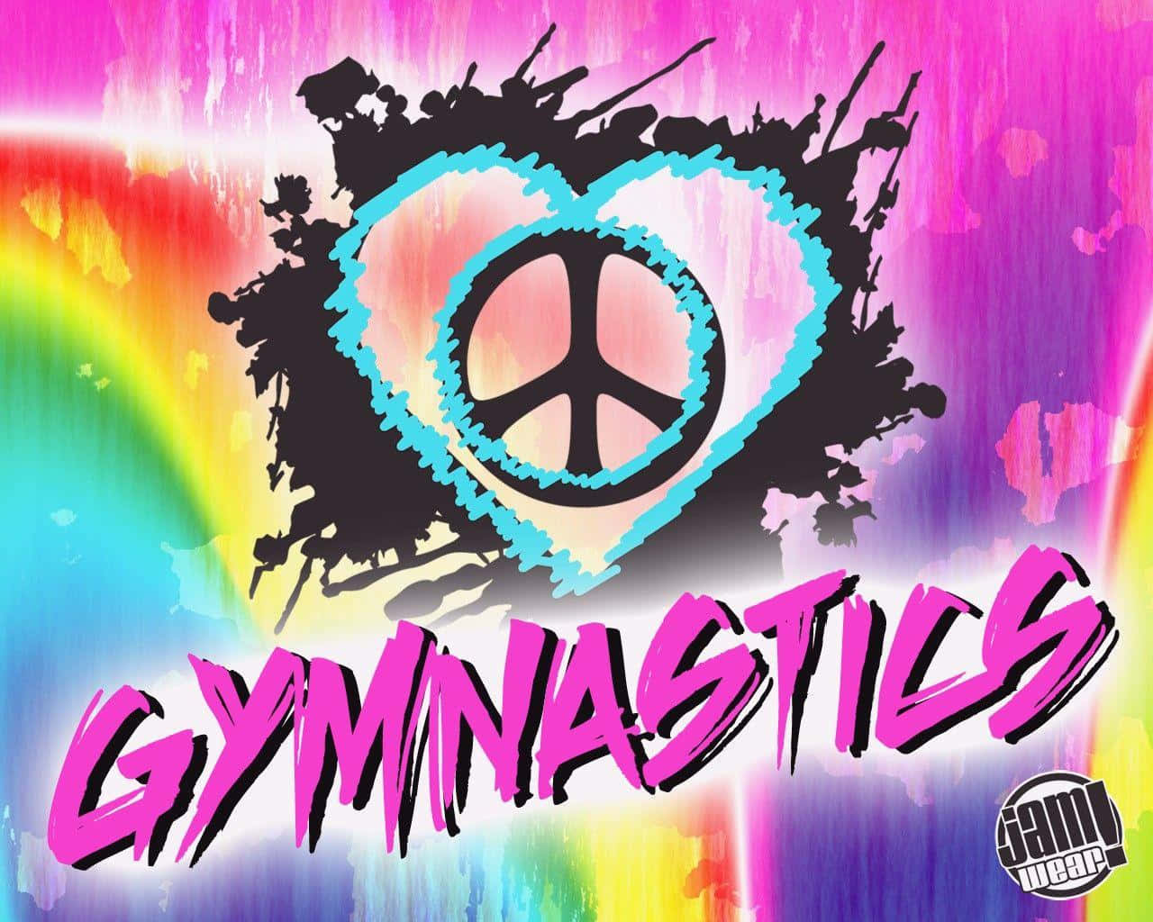 Cute Gymnastics, peace sign, heart, HD Desktop Wallpaper