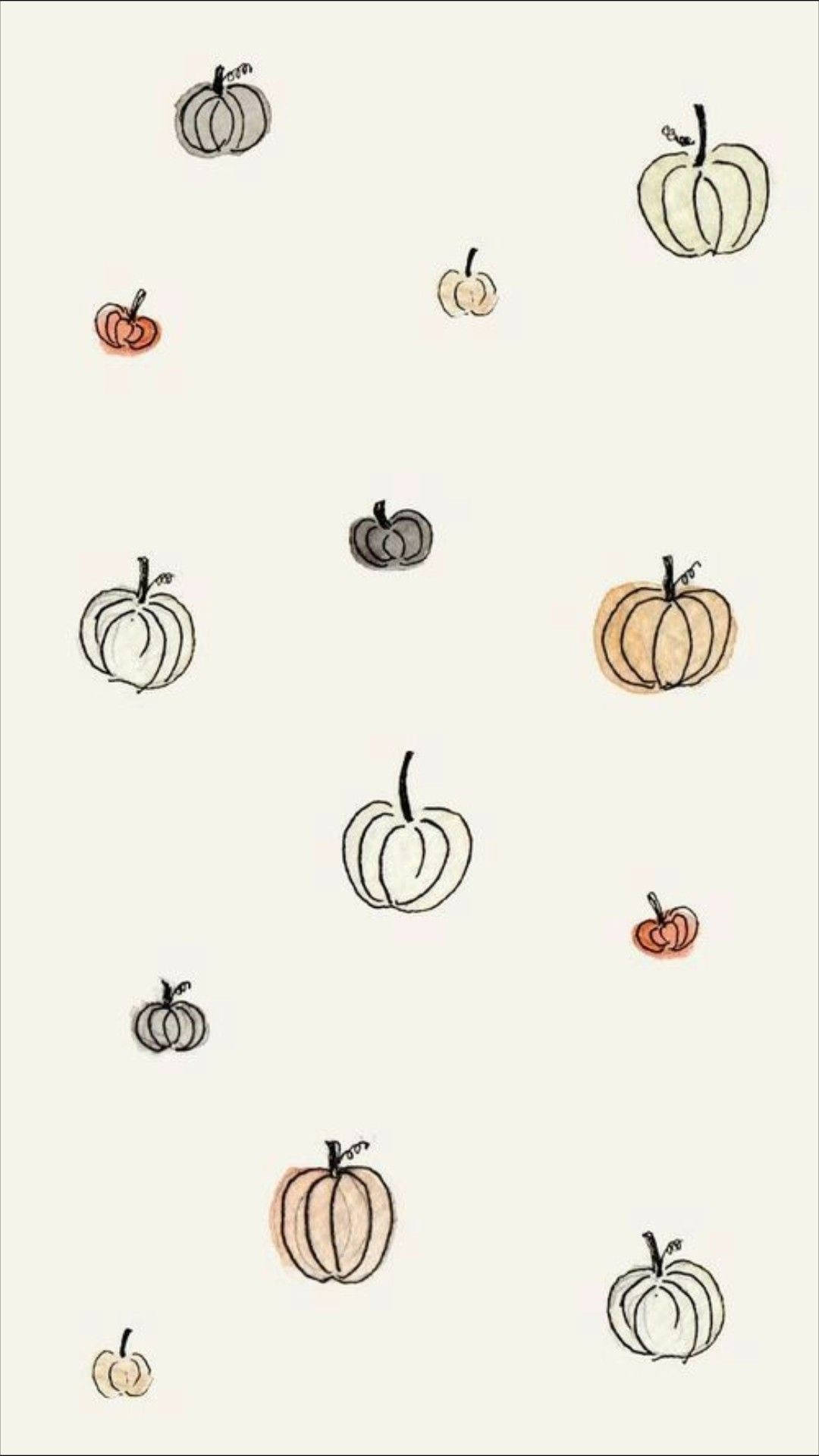Cute Halloween iPhone, garlic, pumpkin, Full HD Phone Wallpaper