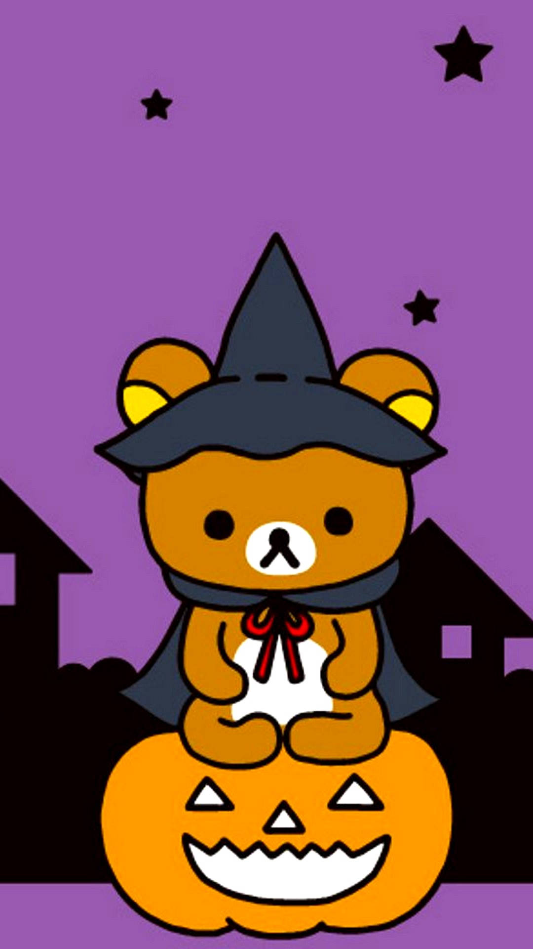 witch bear, witch hat, cape, Full HD Phone Wallpaper