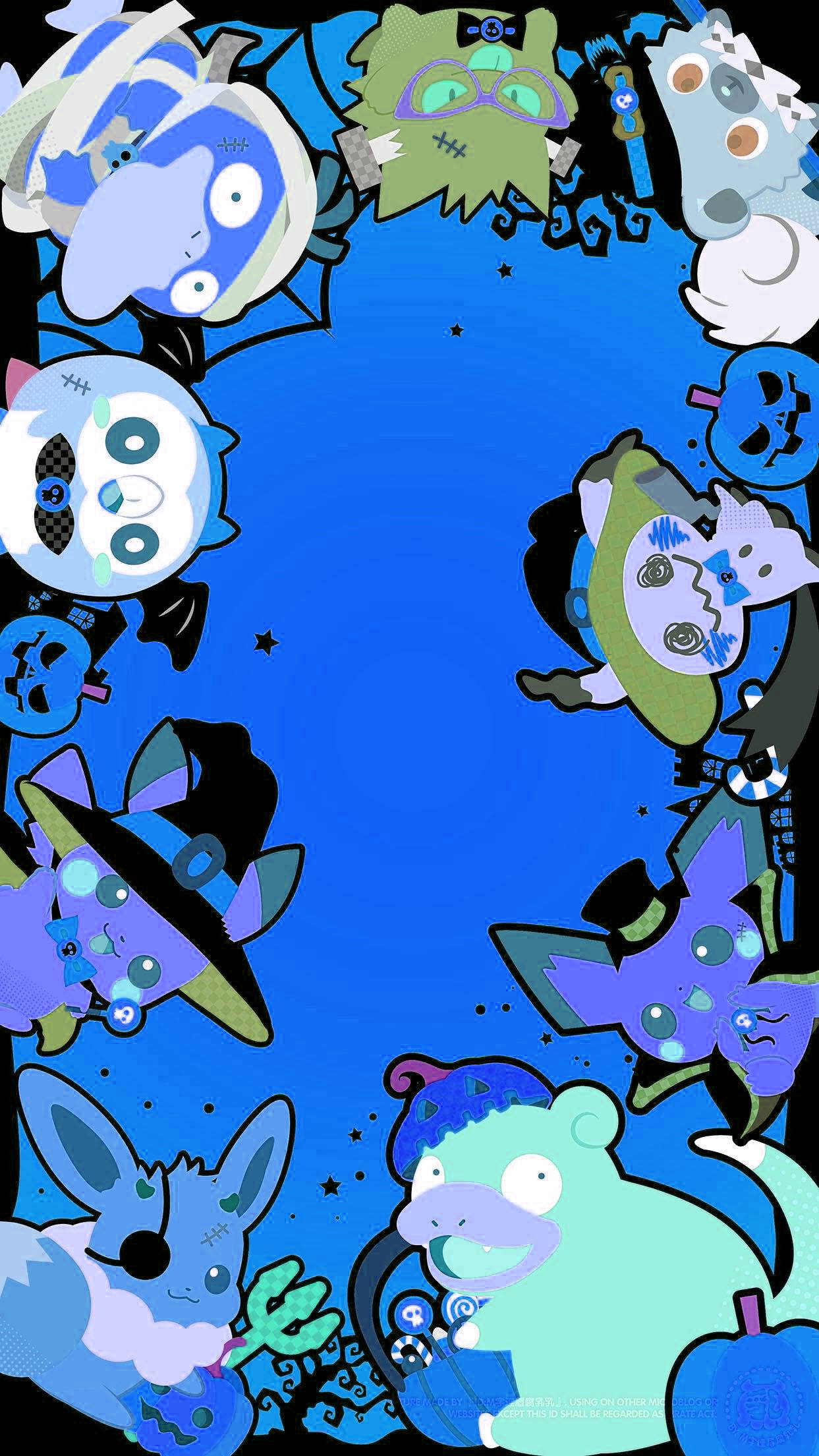 Cute Halloween Phone, Halloween-themed, cartoon monsters, Full HD Phone Wallpaper