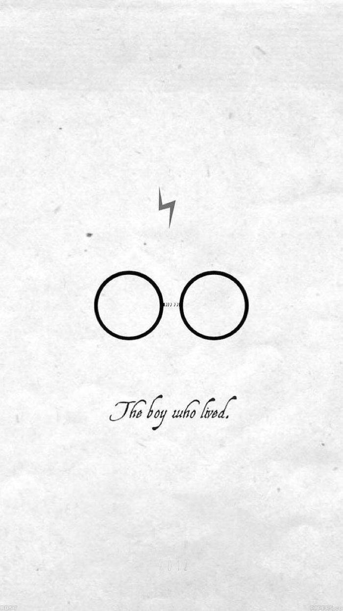 Harry Potter, round glasses, lightning bolt scar, SD Phone Wallpaper