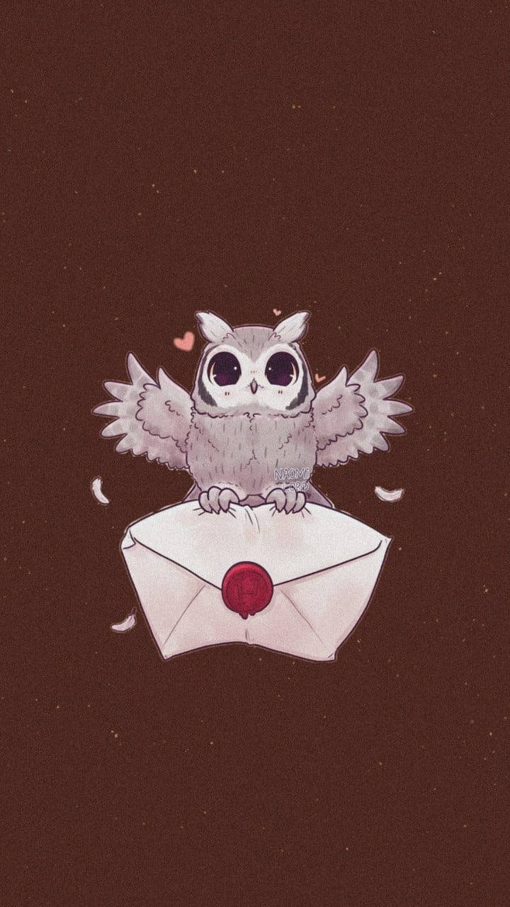 Cute Harry Potter, owl, white envelope, HD Phone Wallpaper