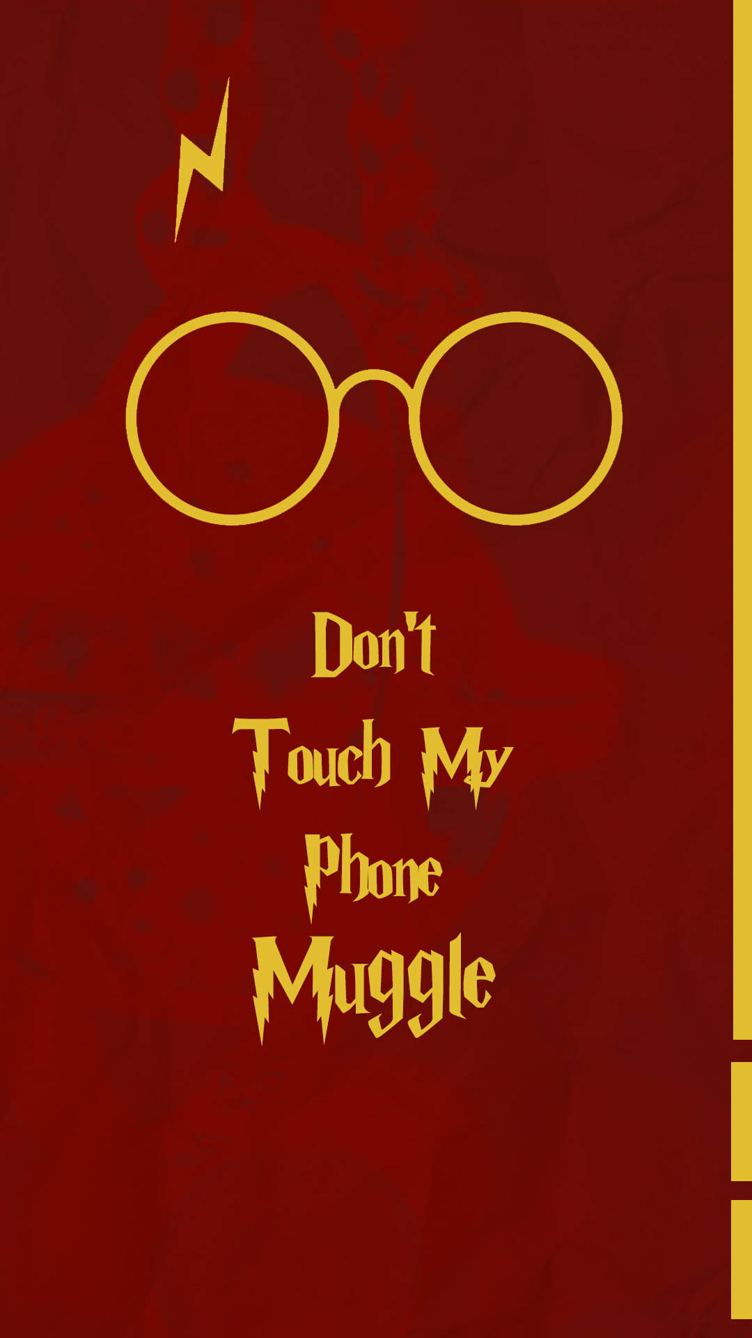 Harry Potter, golden glasses, lightning bolt, Full HD Phone Wallpaper