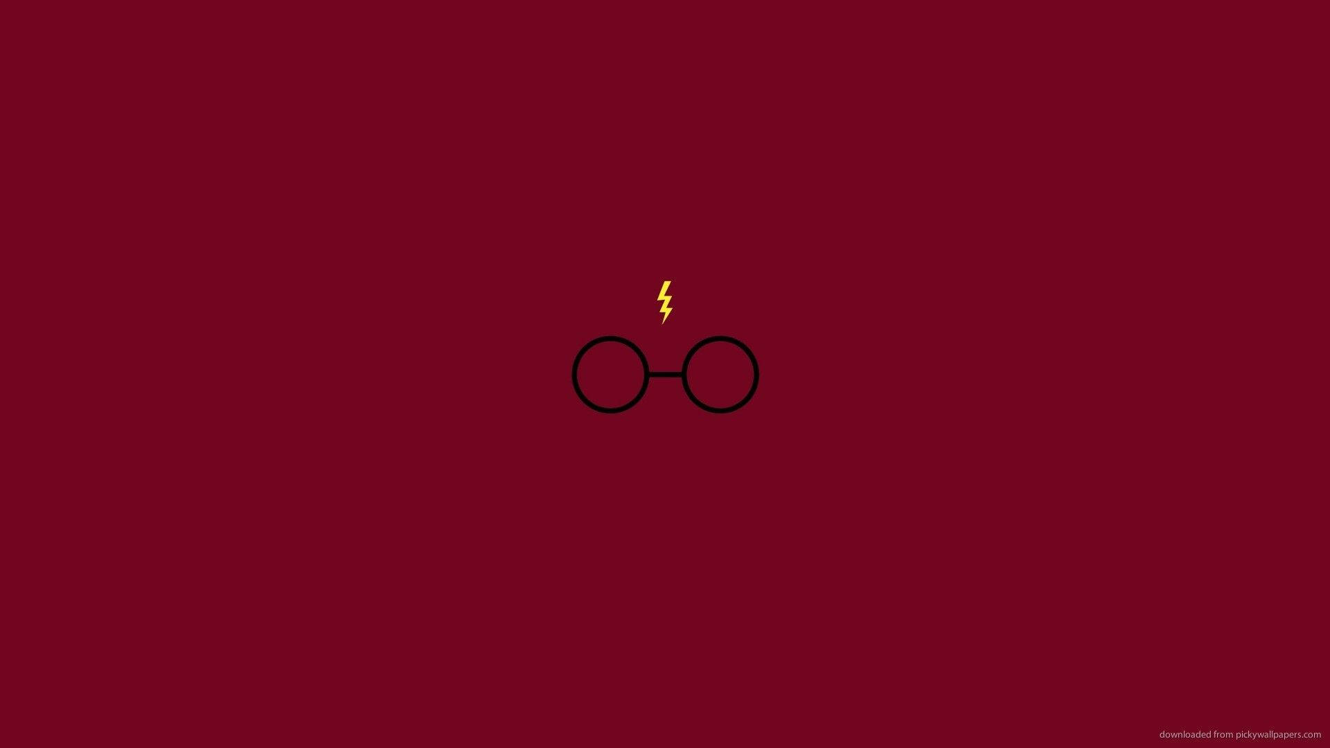 Harry Potter, lightning bolt, black round glasses, Full HD Desktop Wallpaper