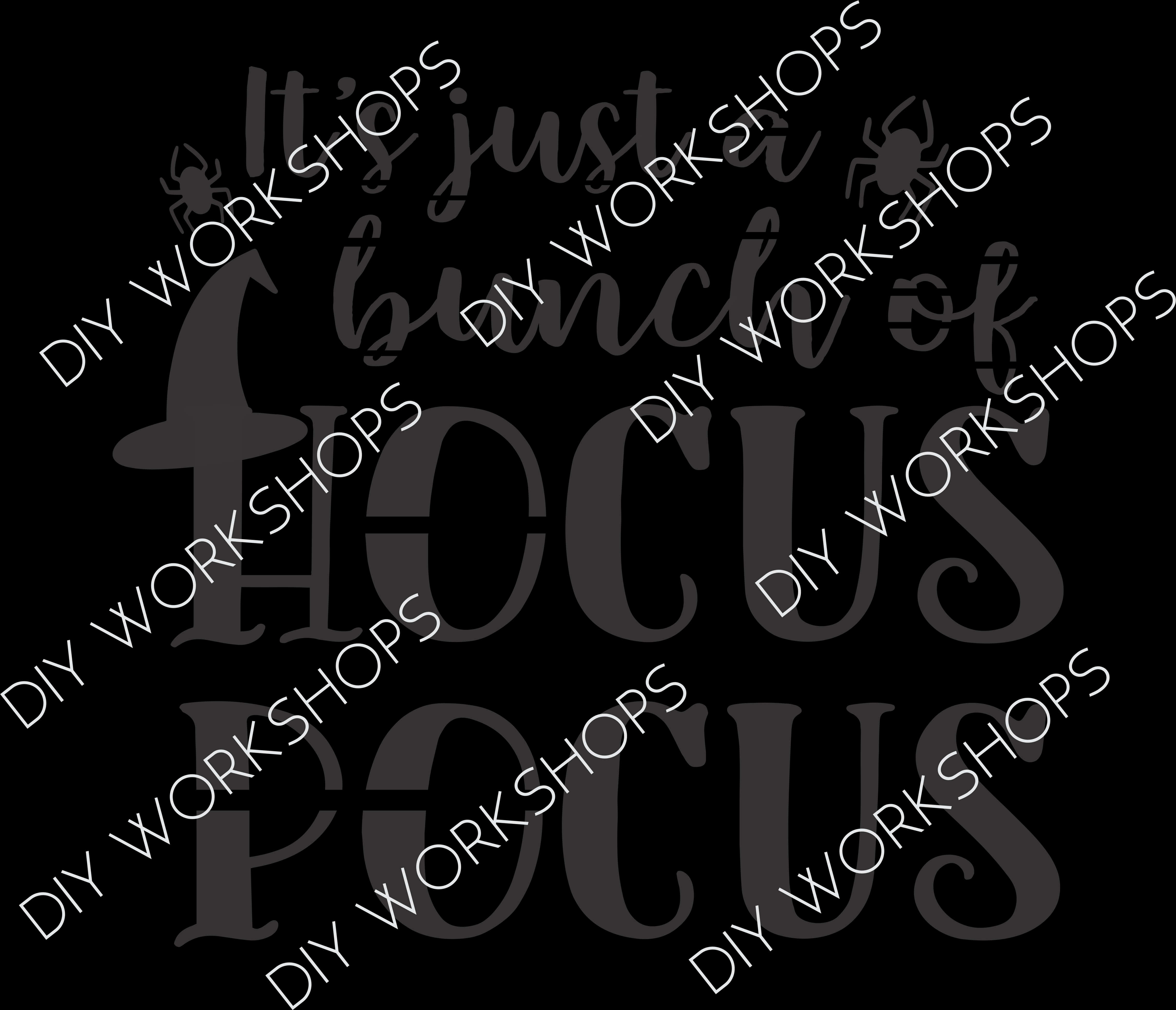 Hocus Pocus, DIY Workshops, gray text, 4K Desktop Wallpaper