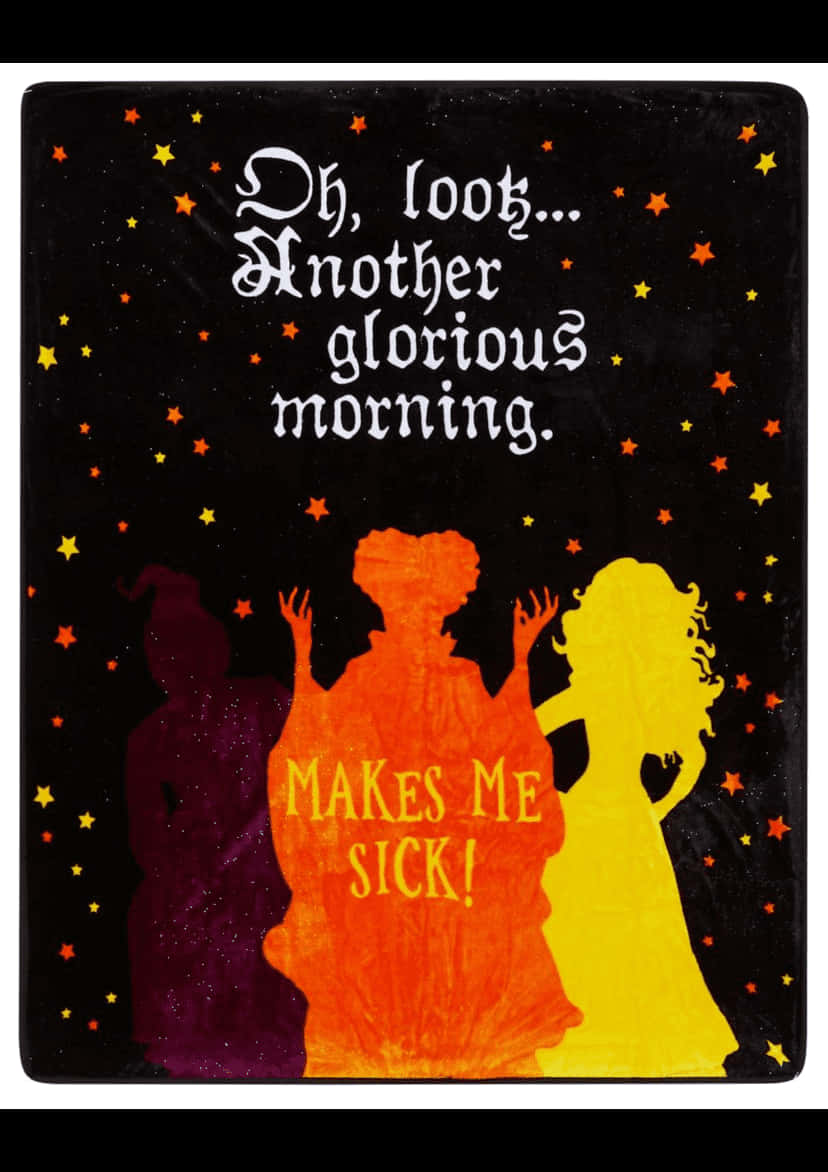 Cute Hocus Pocus, purple, orange, SD Phone Wallpaper