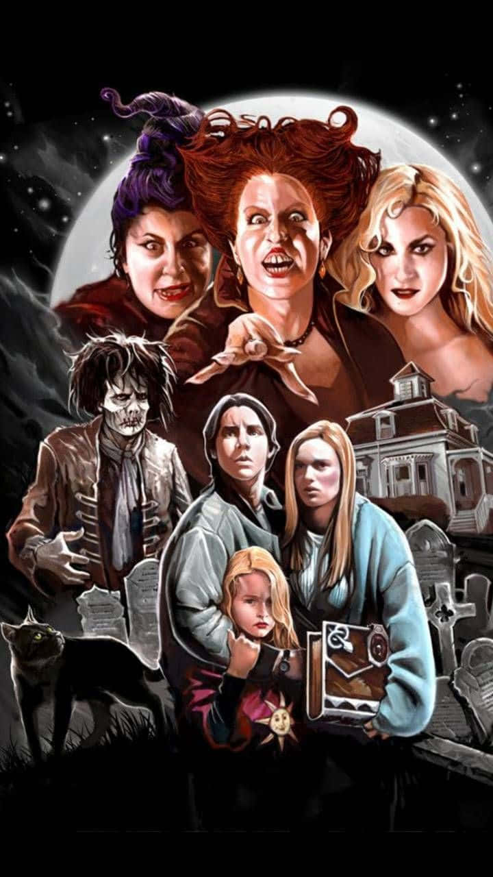 Hocus Pocus, three witches, haunted house, HD Phone Wallpaper
