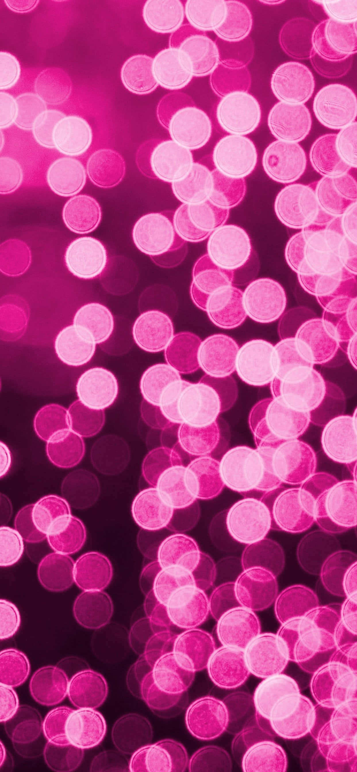 hot pink bokeh lights aesthetic, vibrant pink bokeh lights, soft circular bursts, 2K Phone Wallpaper