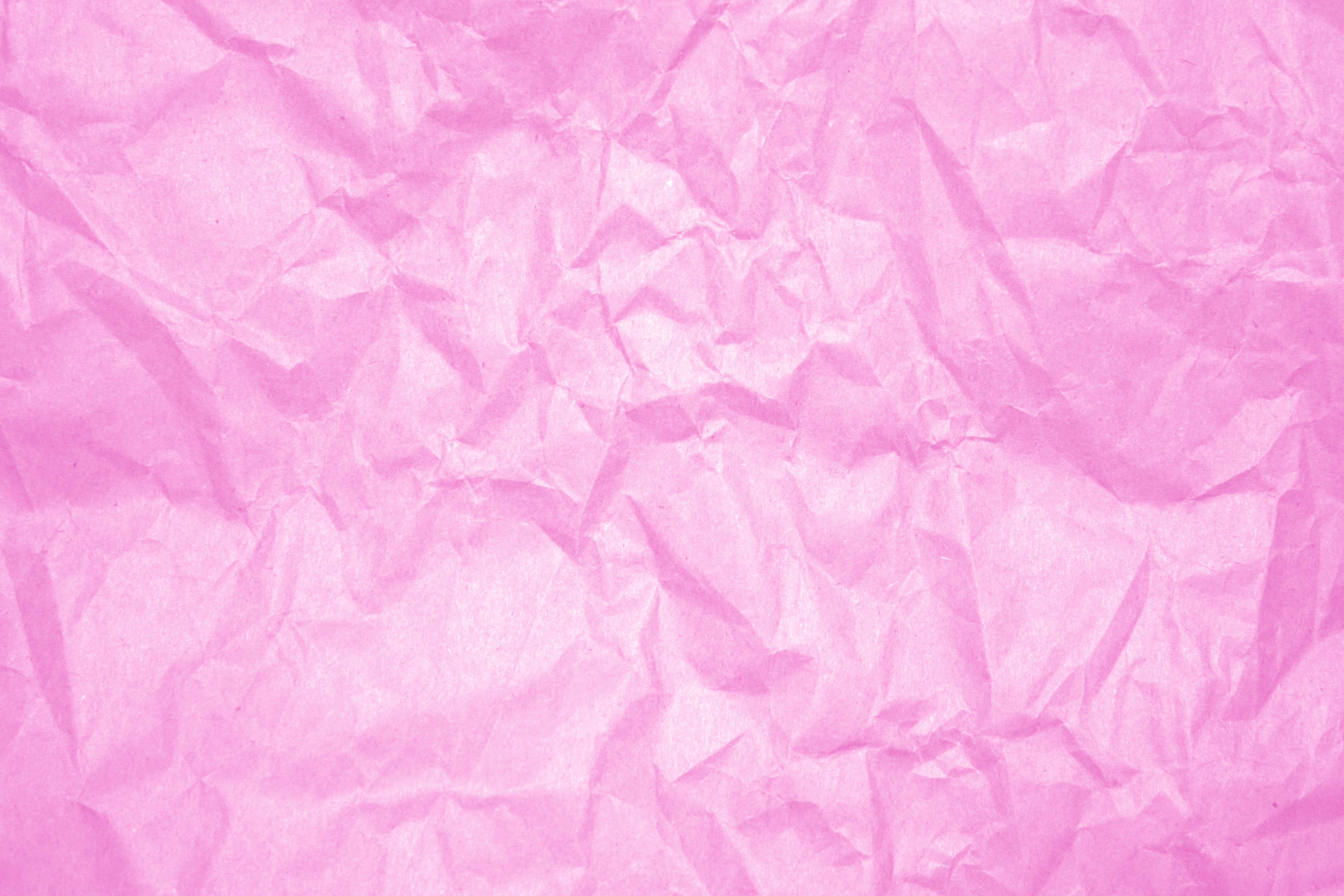 soft pink crumpled paper, delicate folds, gentle shadows, 4K Desktop Wallpaper