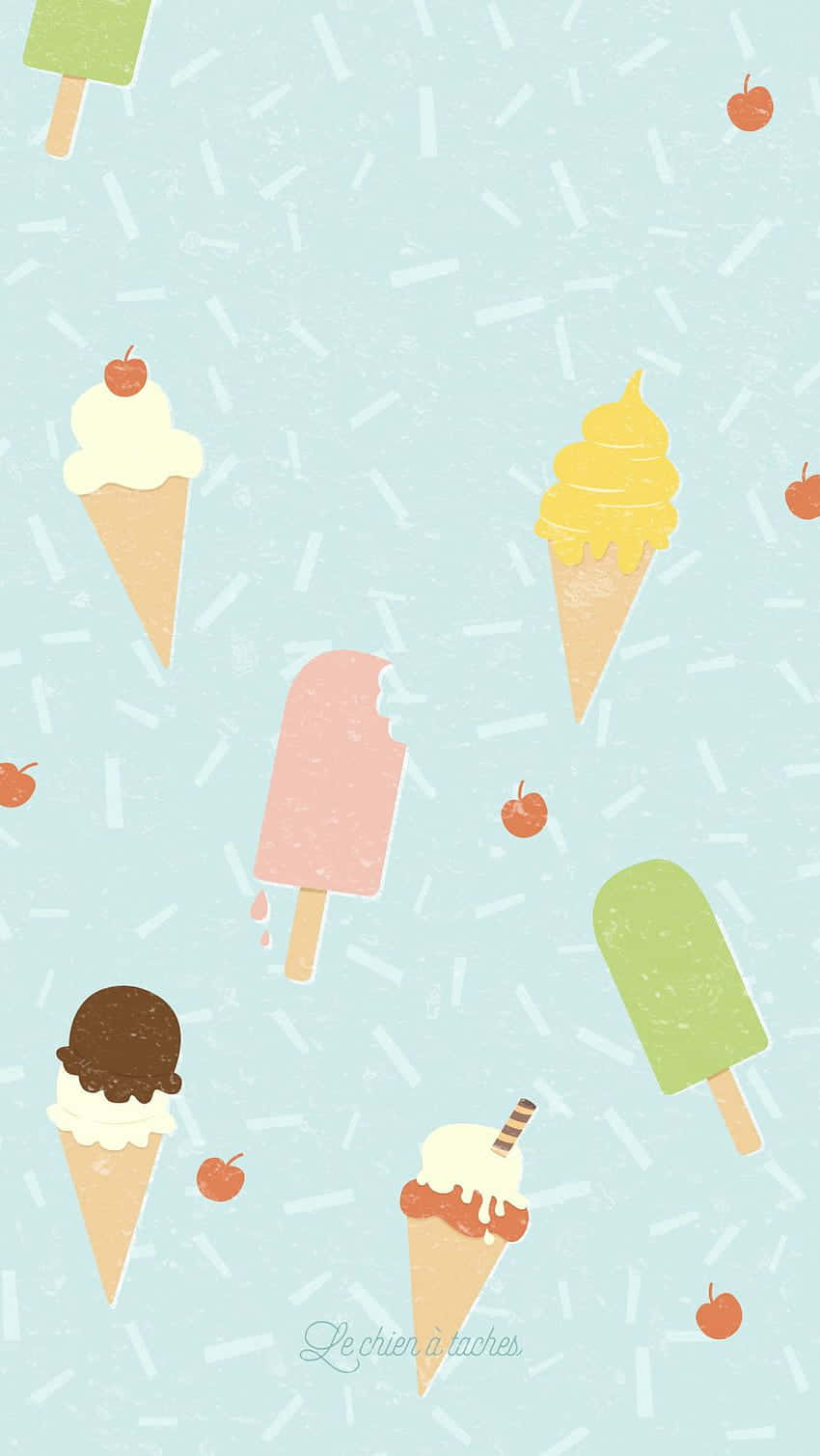 Several Flavors Cute Ice Cream, pastel-colored, ice cream cones, HD Phone Wallpaper
