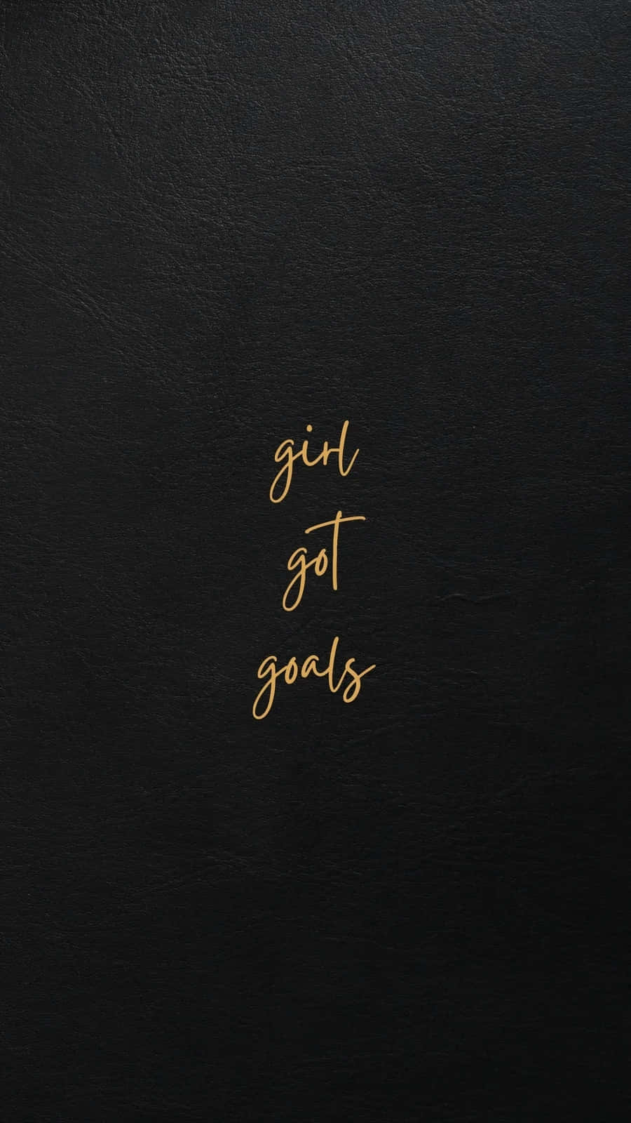 black leather notebook cover, gold cursive text, girl got goals, HD Phone Wallpaper