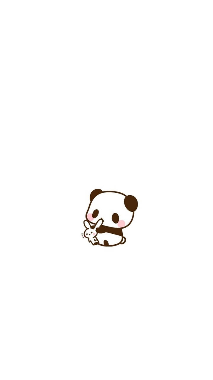 Cute Instagram, panda, bunny, HD Phone Wallpaper
