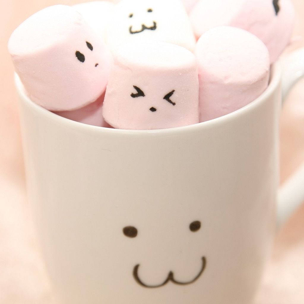 iPad, marshmallow, mug, SD Desktop Wallpaper