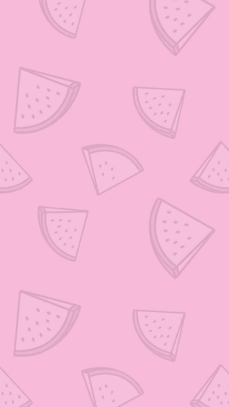 pink watermelons, pastel pink background, soft, HD Phone Wallpaper