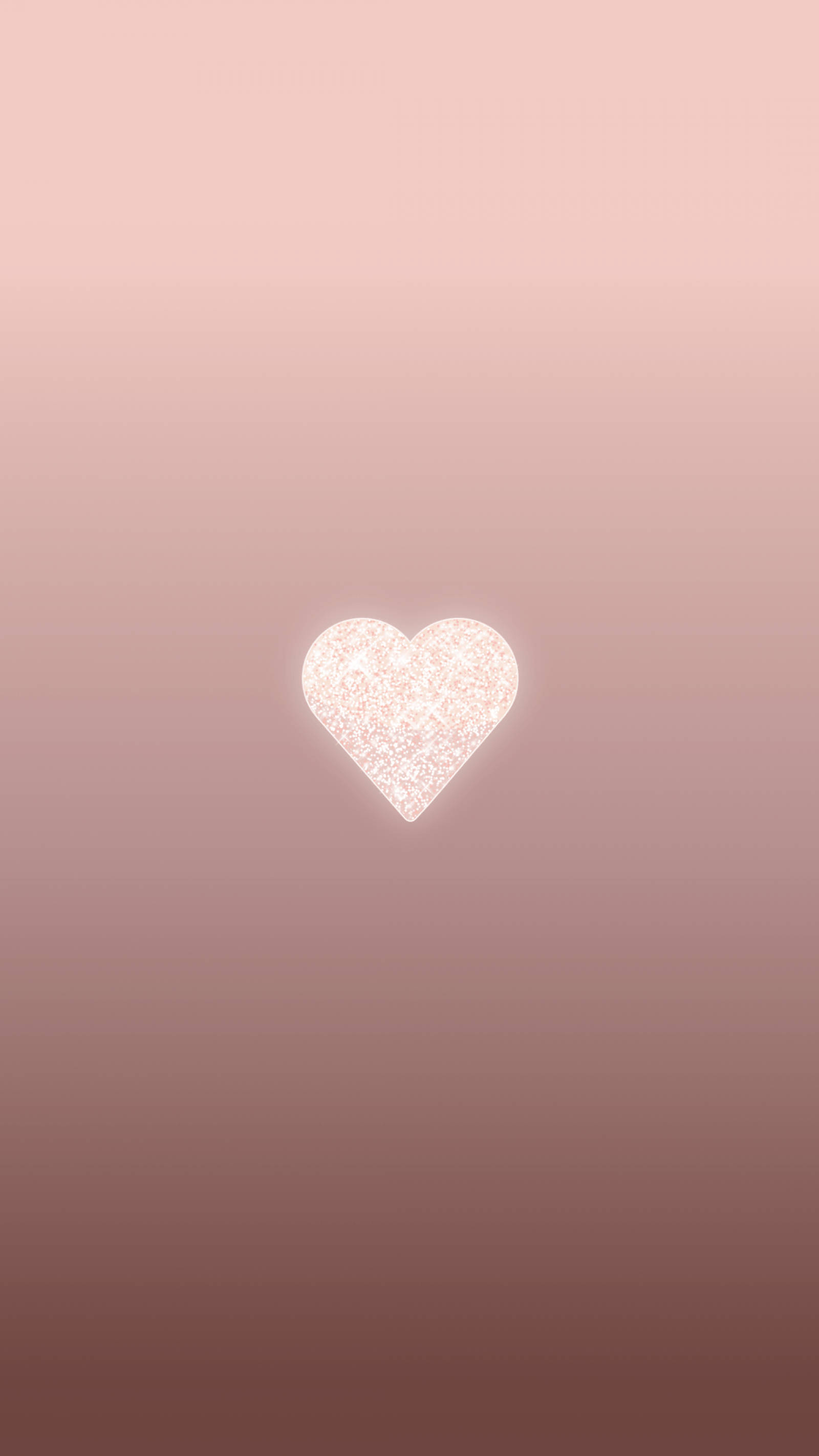 rosegold, heart, pink to mauve gradient, 2K Phone Wallpaper