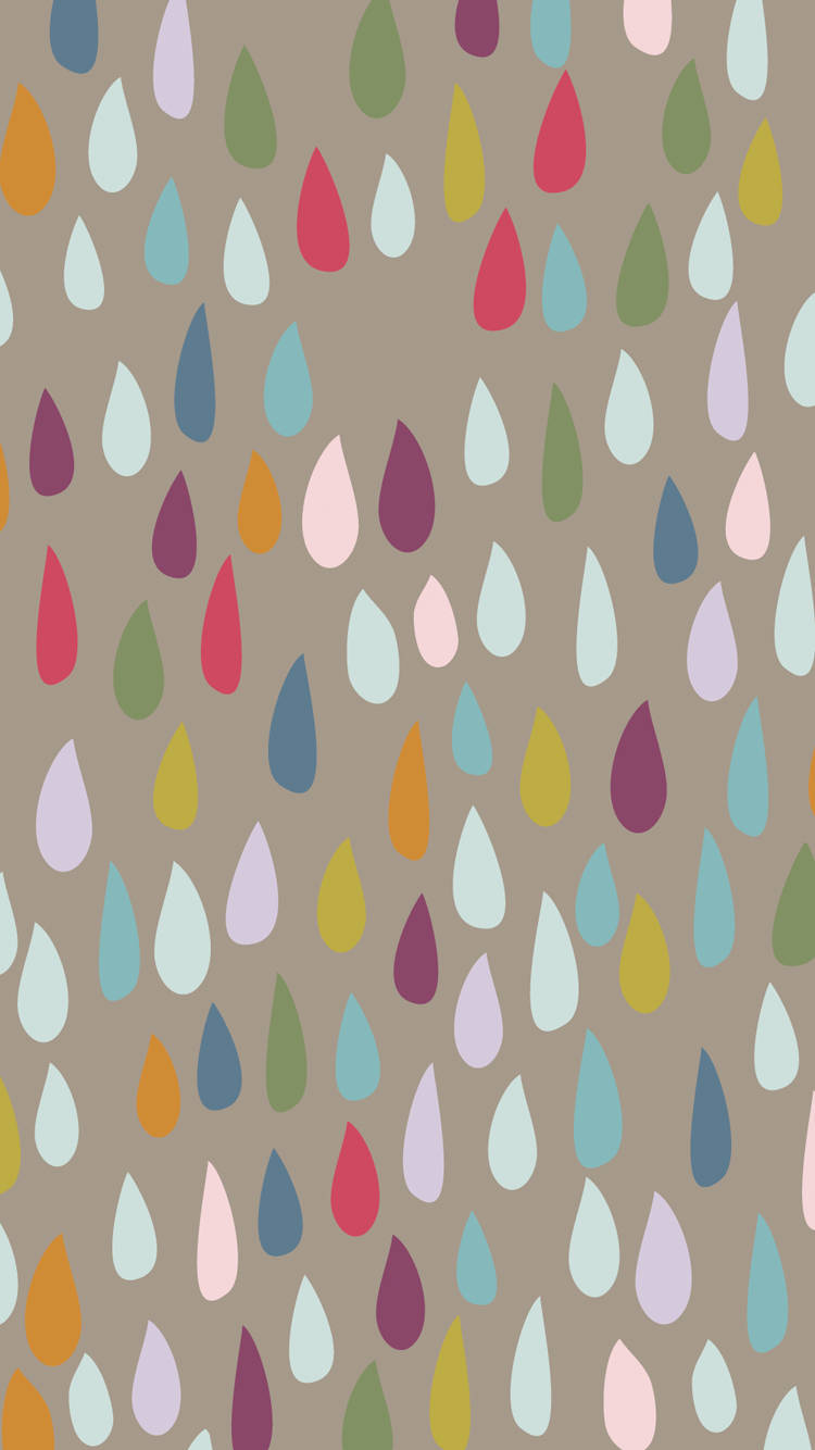 colourful droplets, pastel and bold hues, muted taupe background, HD Phone Wallpaper