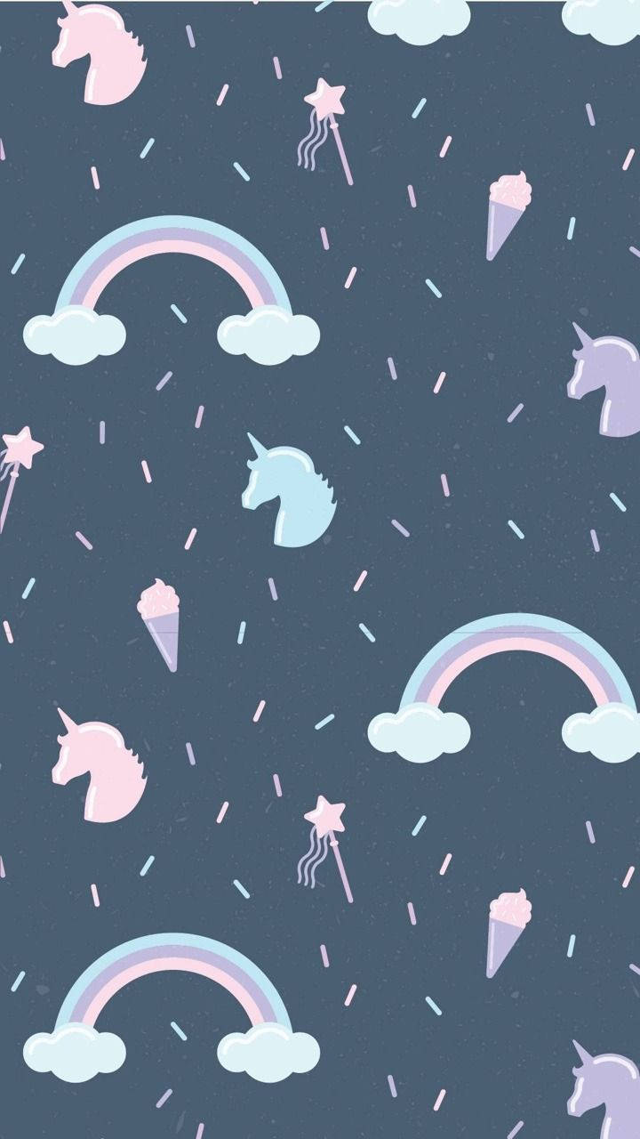 rainbow unicorn, pastel unicorns, rainbows, HD Phone Wallpaper