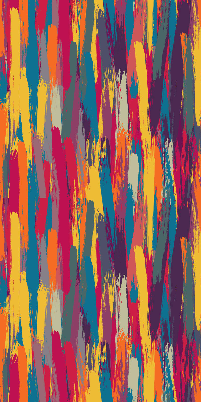 abstract colours, vibrant vertical brushstrokes, bold red orange yellow blue and purple, HD Phone Wallpaper