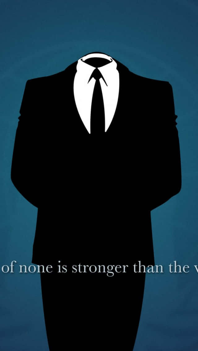 black suit silhouette, white shirt, tie, SD Phone Wallpaper