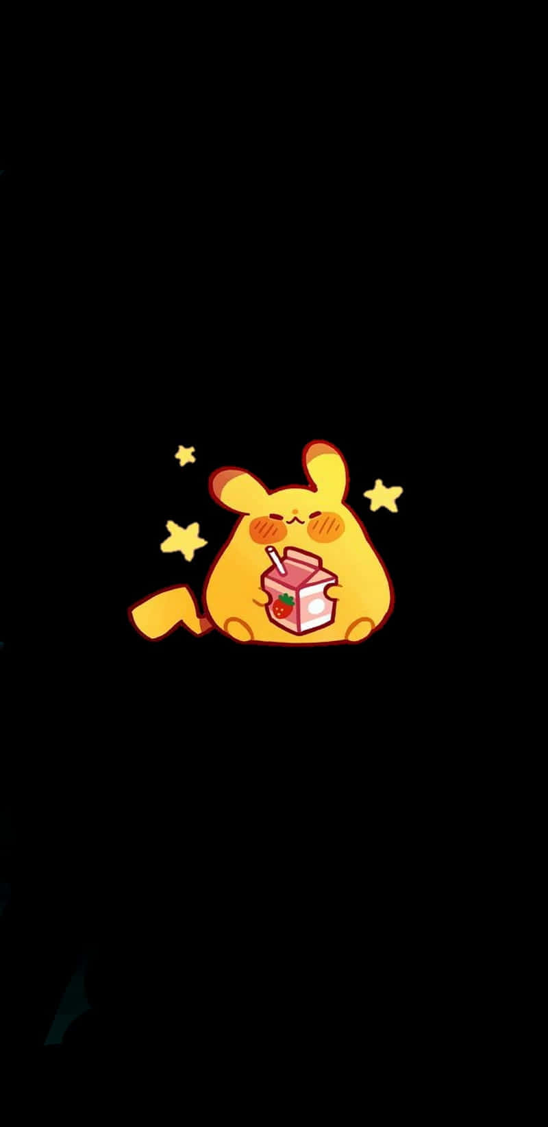 cute yellow cartoon bunny, star eyes, rosy cheeks, HD Phone Wallpaper