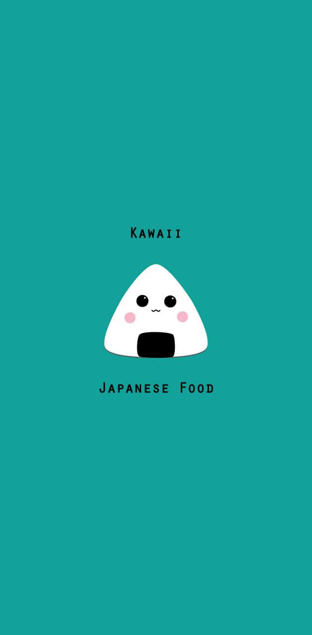 kawaii onigiri, white onigiri, rosy cheeks, HD Phone Wallpaper