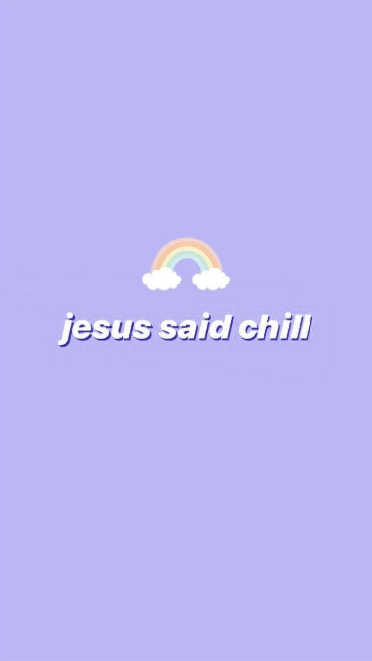 Cute Jesus, lavender, pastel purple, HD Phone Wallpaper