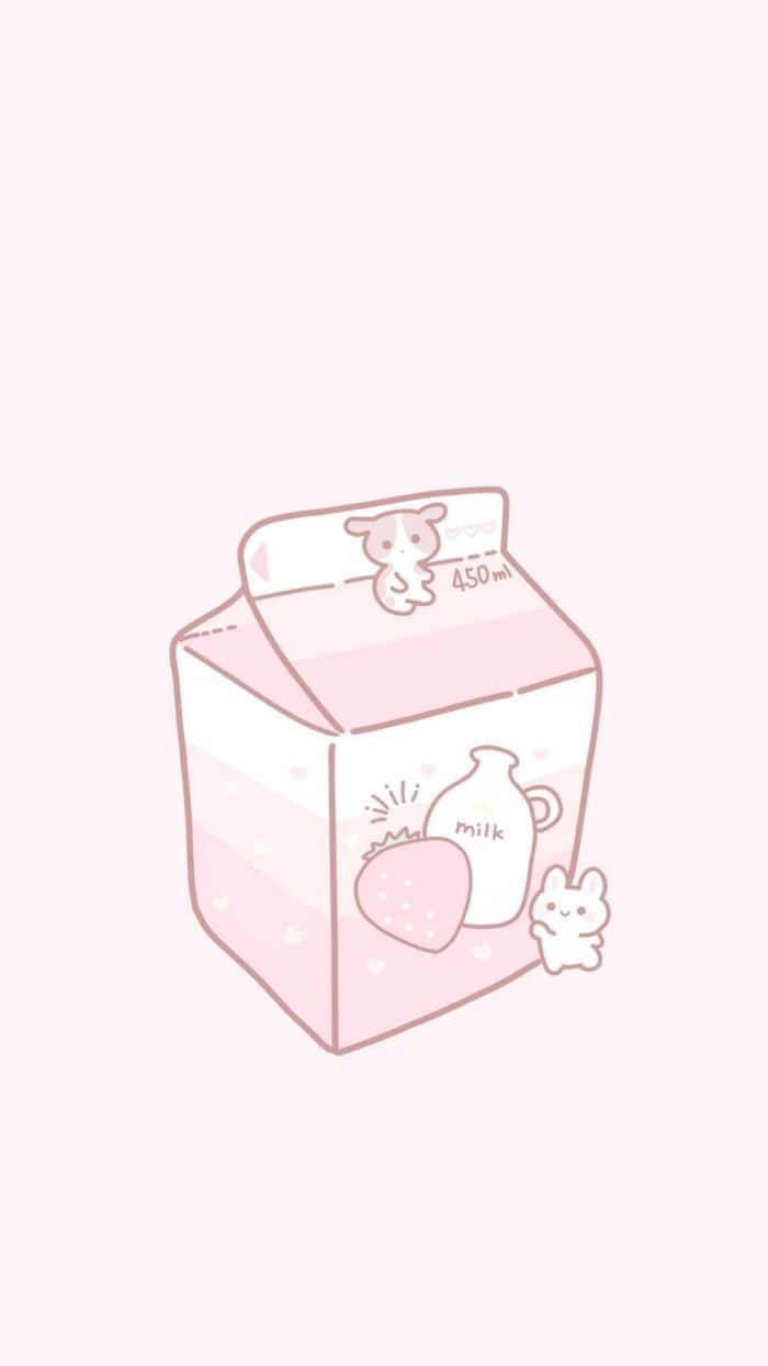 Cute Kawaii, pastel pink, bunny illustrations, SD Phone Wallpaper