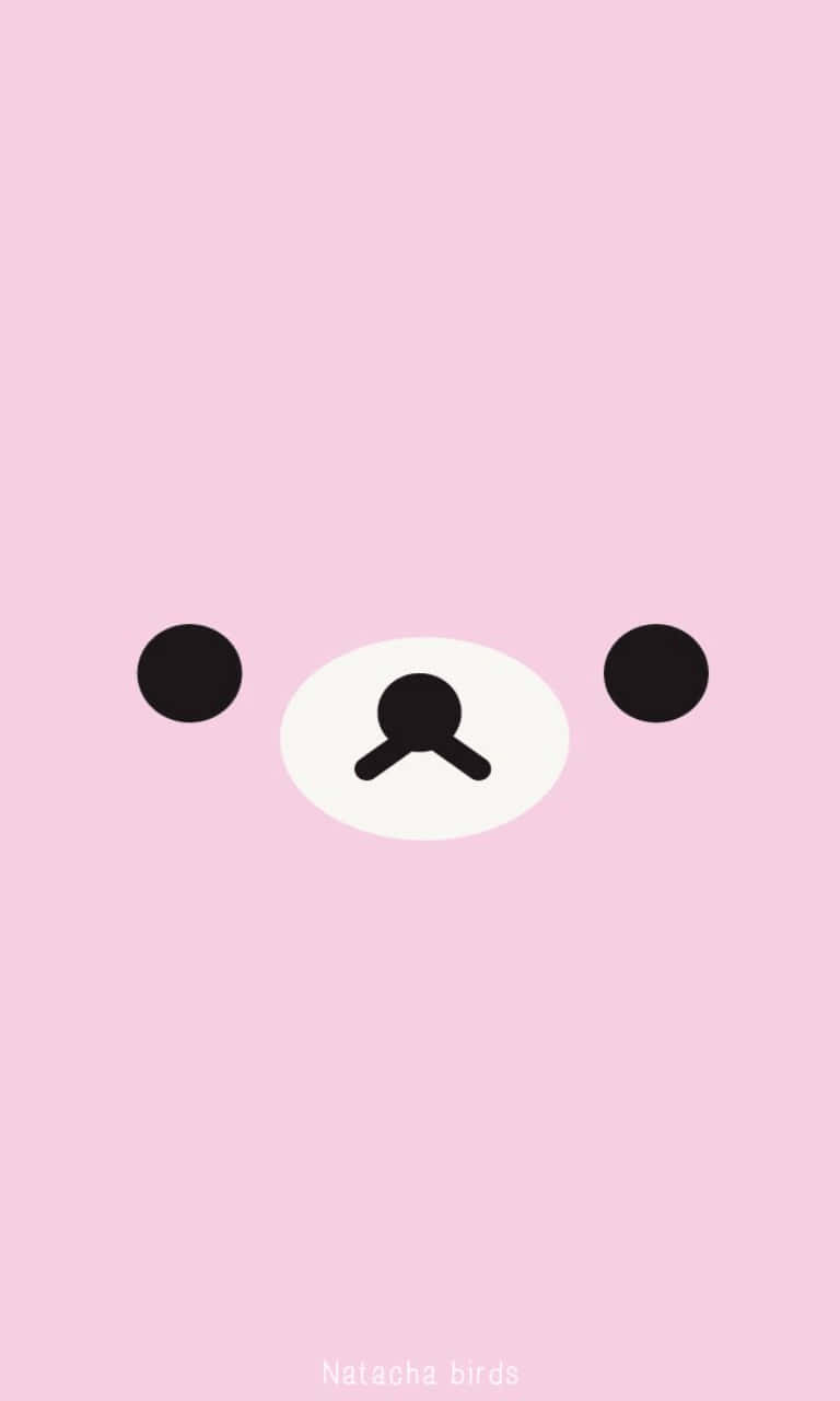 Cute Kawaii, pink background, white oval face, HD Phone Wallpaper