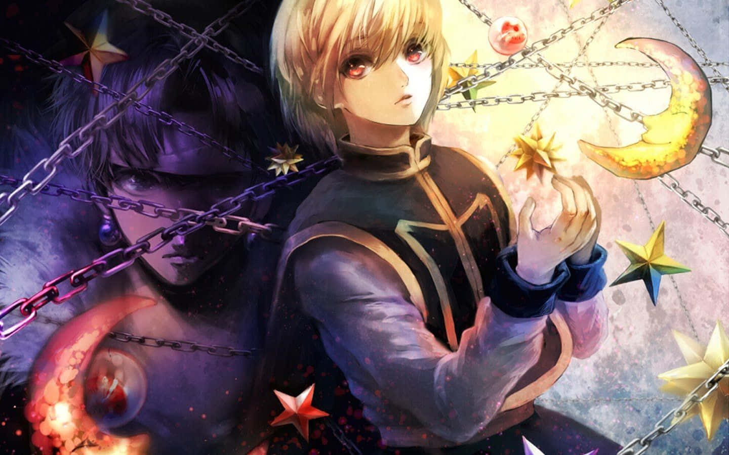 Killua, blonde hair, red eyes, HD Desktop Wallpaper