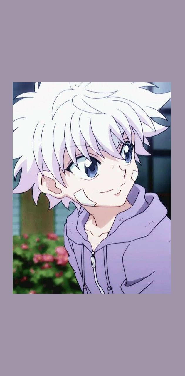 Cute Killua, anime boy, spiky white hair, HD Phone Wallpaper