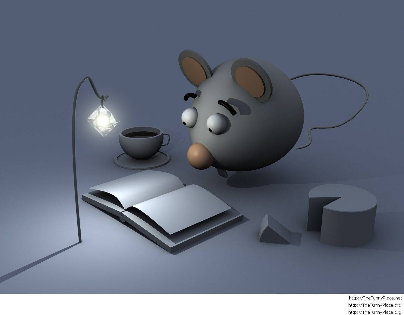cartoon mouse, 3d-rendered, lamp, HD Desktop Wallpaper