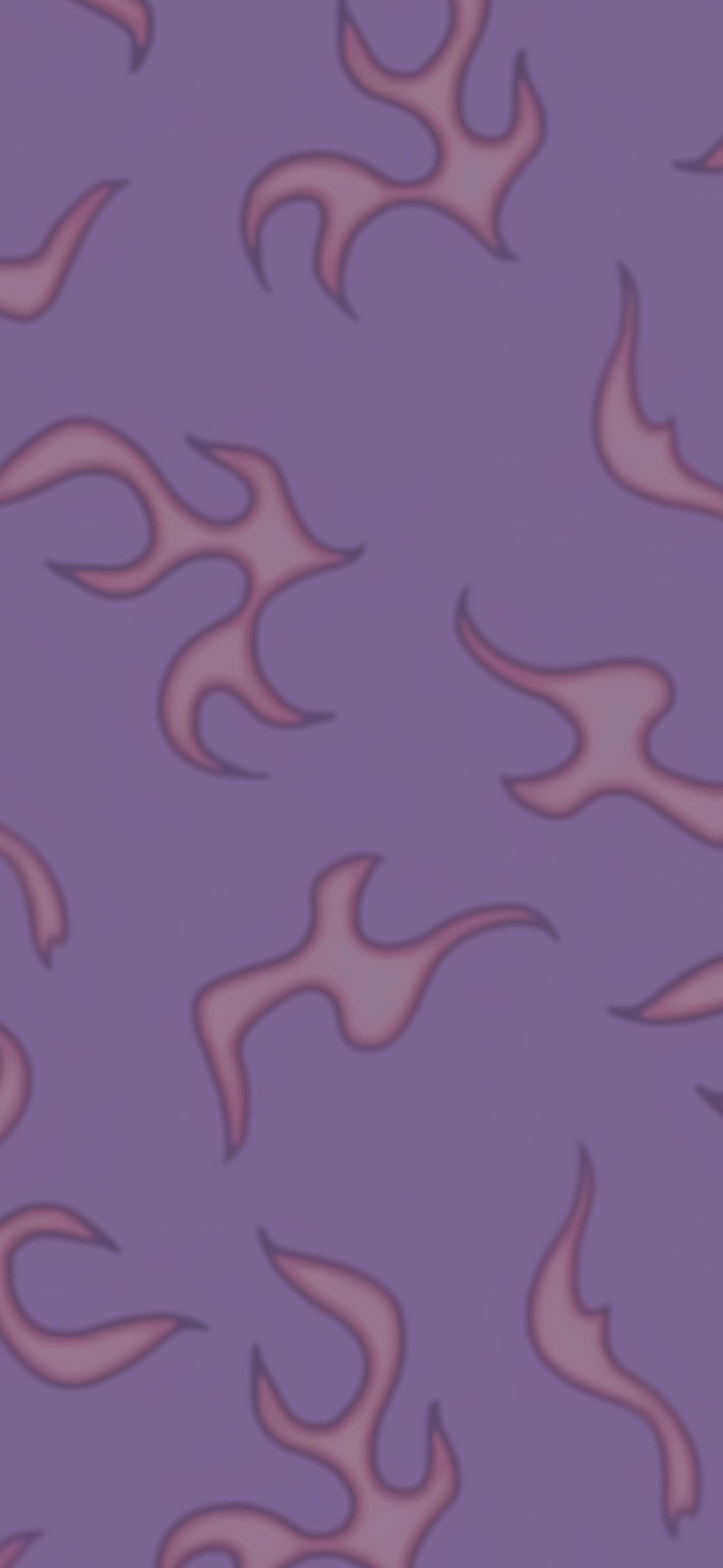 lavender pattern, pink accents, stylized pink flame shapes, 2K Phone Wallpaper