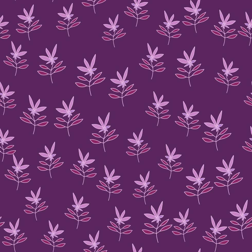 lavender leaves pattern, light purple, pink hues, SD Desktop Wallpaper
