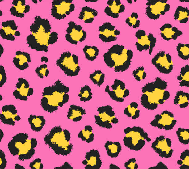 pink leopard print, leopard print pattern, pink background, SD Desktop Wallpaper