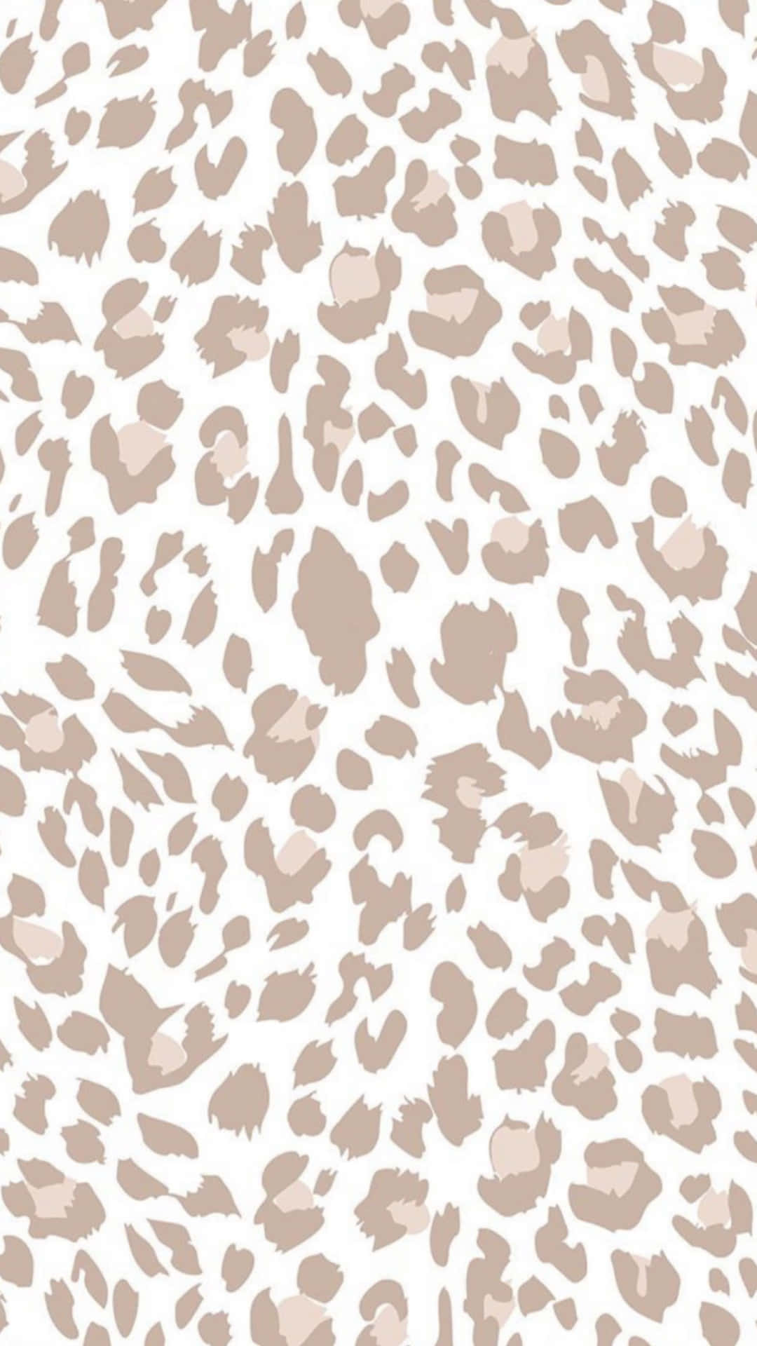 cute brown leopard print pattern, beige, cream, Full HD Phone Wallpaper
