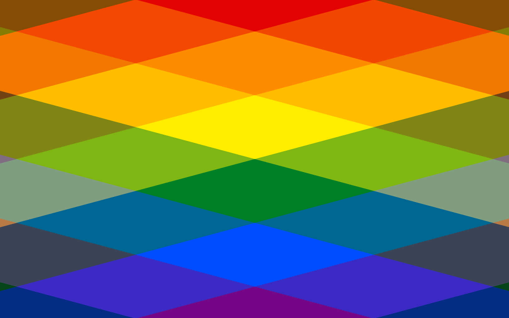 Cute LGBT Flag, geometric rainbow pattern, interlocking rhombuses, HD Desktop Wallpaper